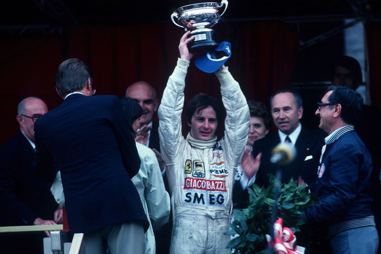 Gilles Villeneuve, hier nach dem grandiosen Monaco-Sieg 1981