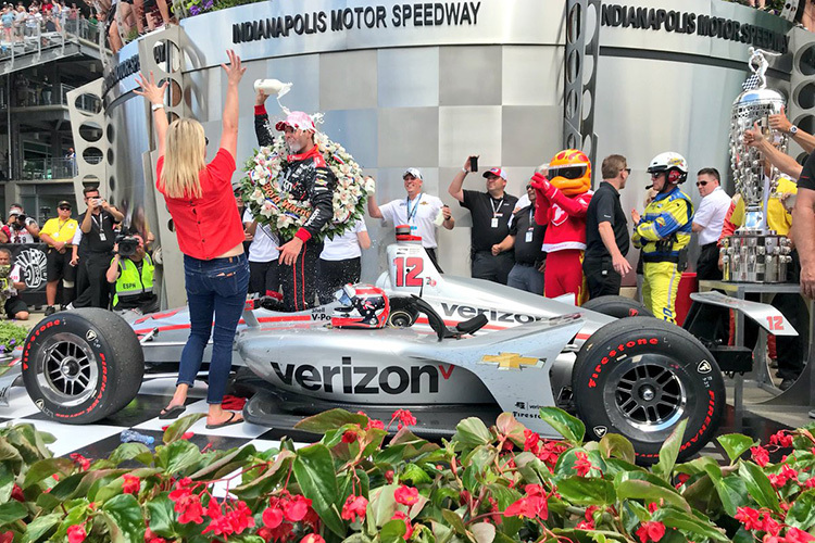 Indy-500-Sieger Will Power mit seiner Gattin Liz