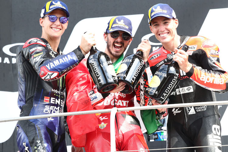 Fabio Quartararo, Francesco Bagnaia, Aleix Espargaro