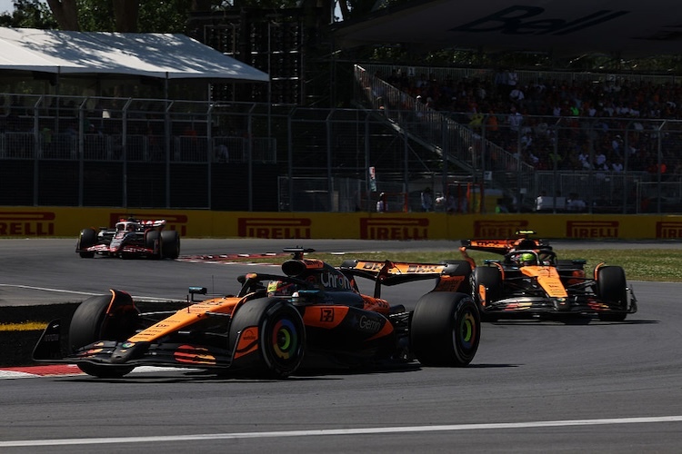 Oscar Piastri und Lando Norris in Kanada: Lange ging es gut, dann crashten sie