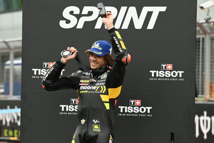 Marco Bezzecchi hatte am Samstag in Silverstone wieder Grund zum Jubel