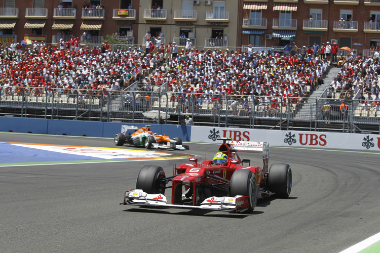 Das Rennen in Valencia büsste Zuschauer ein