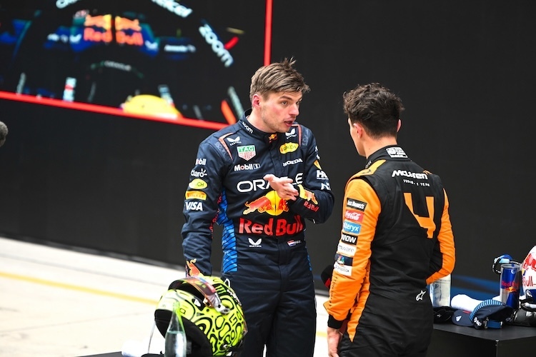 Max Verstappen und Lando Norris