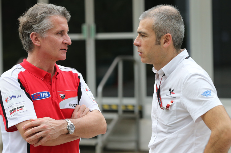 Italienische Kolegen: Ducati-Sportdirektor Paolo Ciabatti und Corrado Cecchinelli