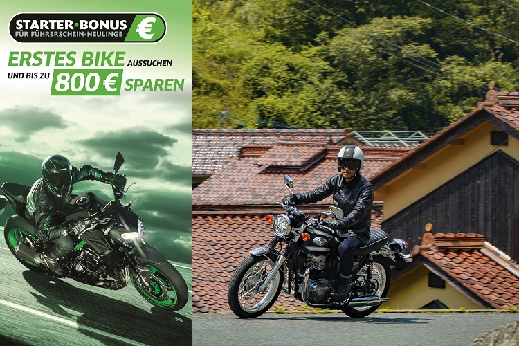 Kawasaki Führerschein Bonus - AUTO / MOTORRAD / QUAD / ROLLER / E-MOBILITÄT