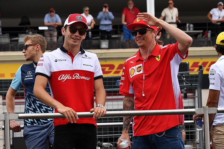 Charles Leclerc und Kimi Räikkönen