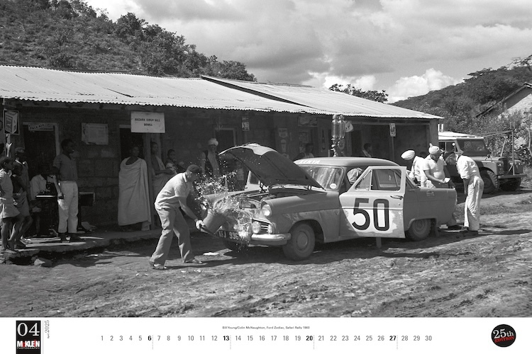 Abkühlung für einen Ford Zodiac bei der East African Safari 1960