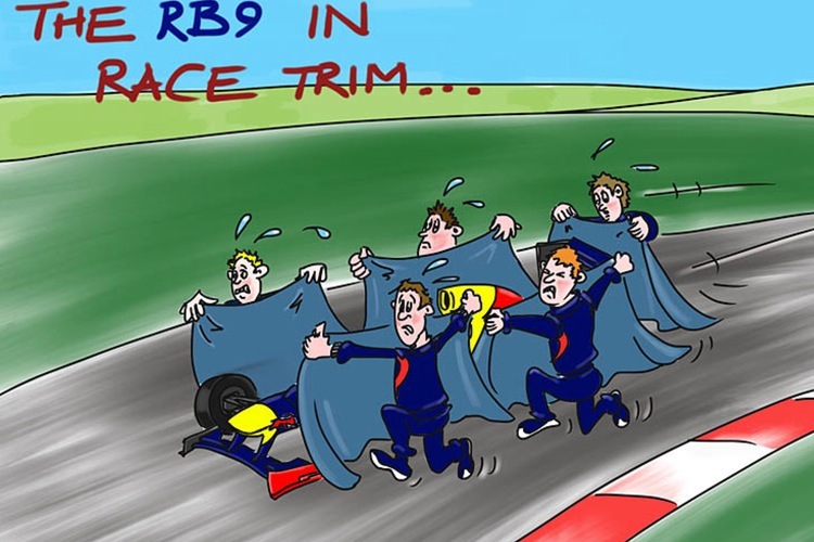 Der Red Bull Racing RB9 im Renntrimm für Australien