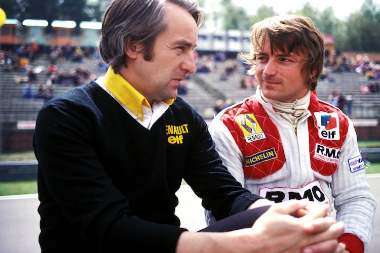 Larrousse als Renault-Sportchef 1979 mit René Arnoux