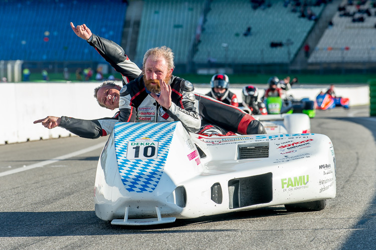 Sidecars: Peter Gierlinger fuhr letztes IDM-Rennen / IDM