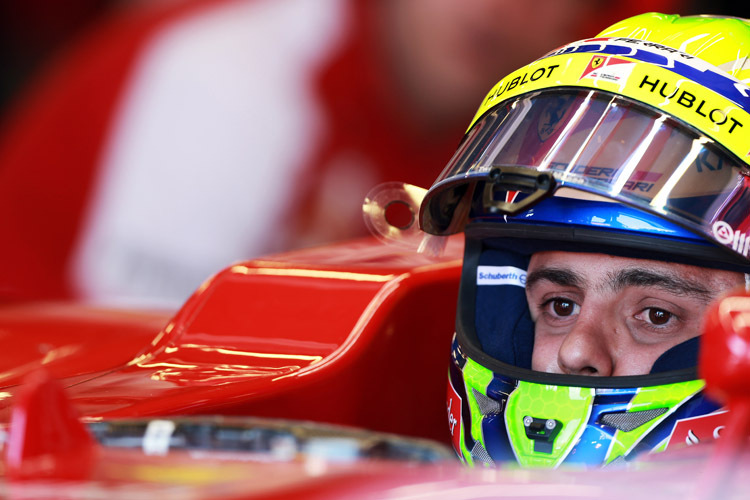 Volle Konzentration bei Felipe Massa