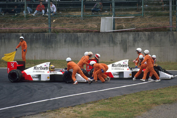 Folgenschwerer Crash mit Alain Prost in Suzuka 1989