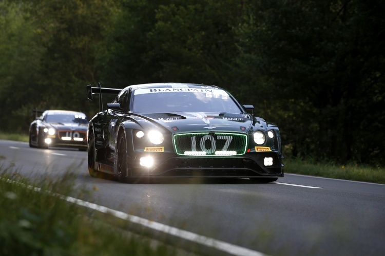 Der Bentley Continental GT3 im Vorfeld der 24h von Spa-Francorchamps