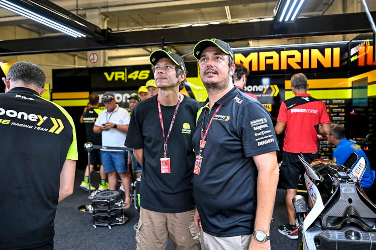 Valentino Rossi avec Uccio Salucci