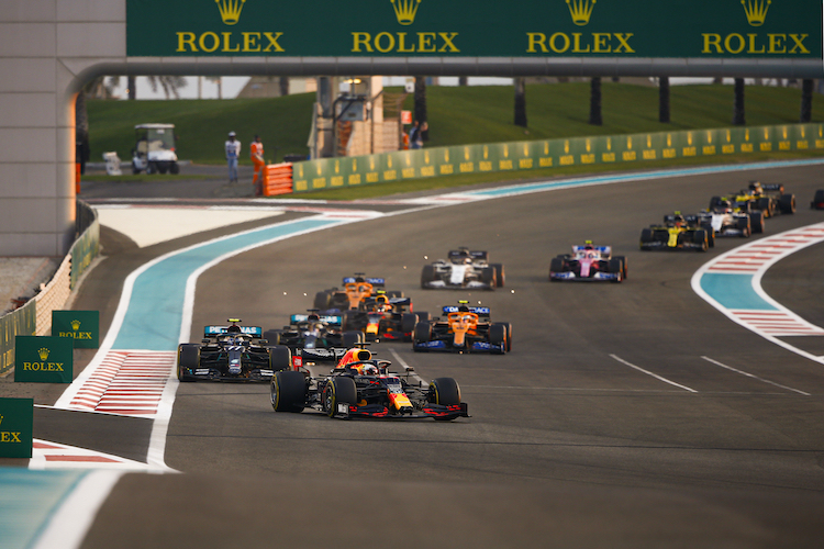 Max Verstappen nutzte seine Pole in Abu Dhabi und fuhr zum Sieg 