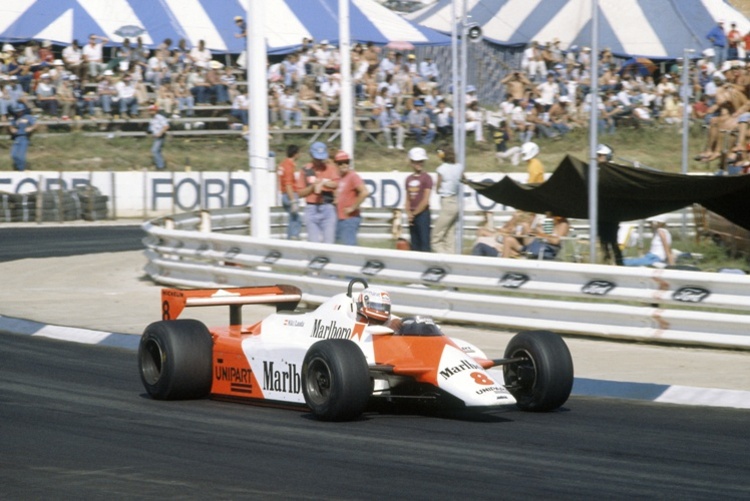 P4 im ersten Rennen nach der Pause: Niki Lauda in Kyalami 1982