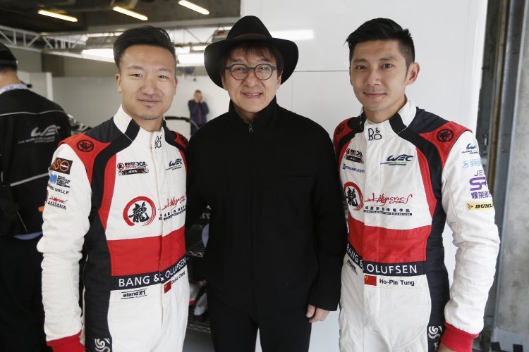 China meets LMP-Sport: David Cheng, Jackie Chan und Ho-Pin Tung (v. li)