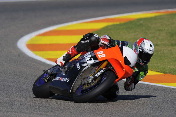 Kenny Noyes beim Valencia-Test mit der Harris-Moto2