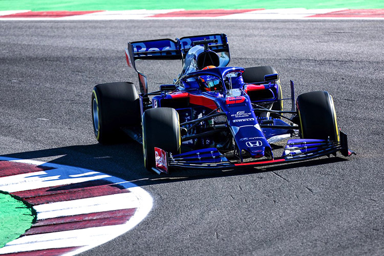 Toro Rosso legte die ersten Runden in Misano zurück