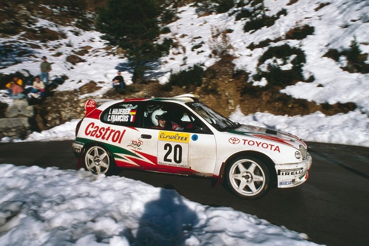 Isolde Holderied 1999 bei der Rallye Monte Carlo
