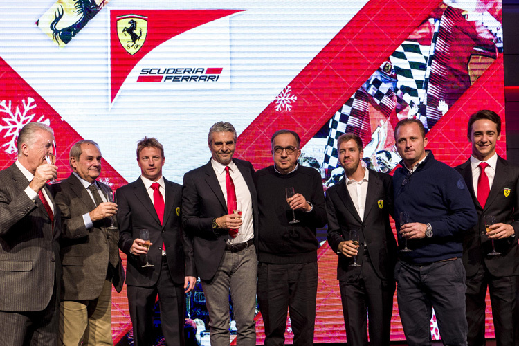Ferrari: Anstossen auf ein erfolgreiches 2015 und ein noch besseres 2016