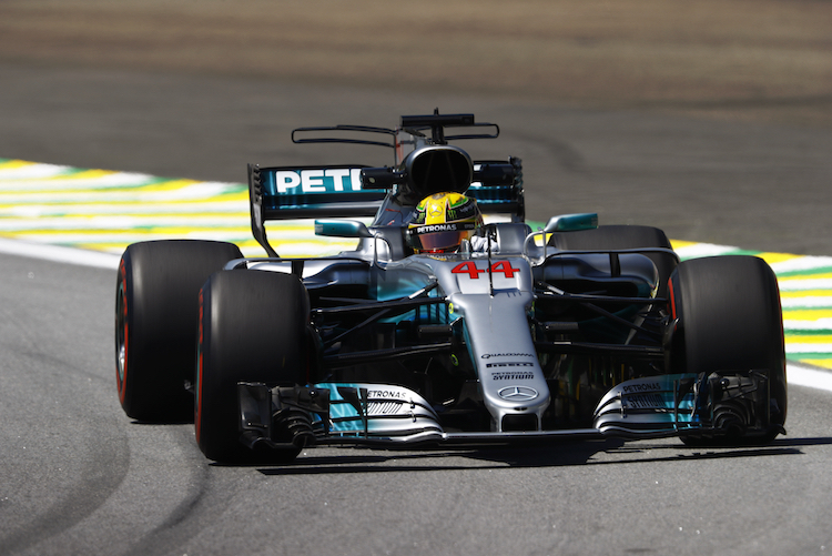 Lewis Hamilton drehte am Trainingsfreitag in Brasilien die schnellste Runde