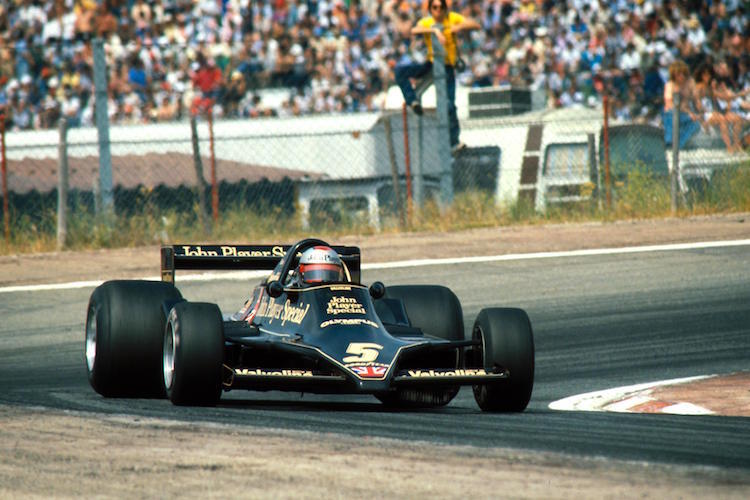 Mario Andretti 1978 im echten Lotus 79