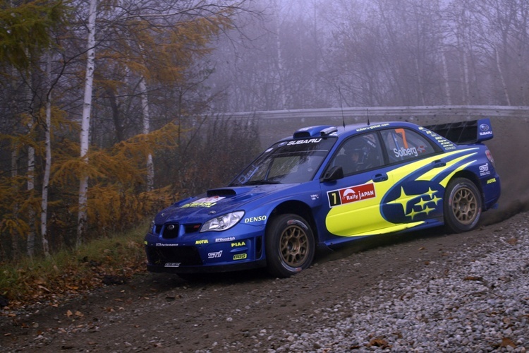 Da war die Subaru-Welt noch in Ordnung: Solberg 2007 in Japan