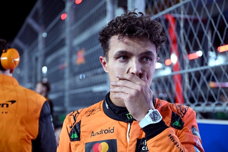 Lando Norris ist nicht amüsiert darüber, was da im Fahrerlager verbreitet wird