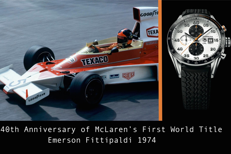 2014 feierte der Hersteller 40 Jahre, seit dem Emerson Fittipaldi mit McLaren Welmeister wurde – damals noch mit Heuer