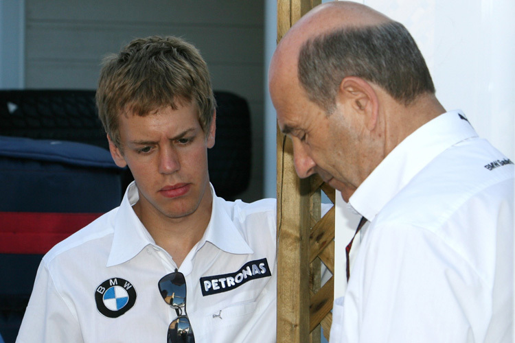 Sebastian Vettel und Peter Sauber 2007