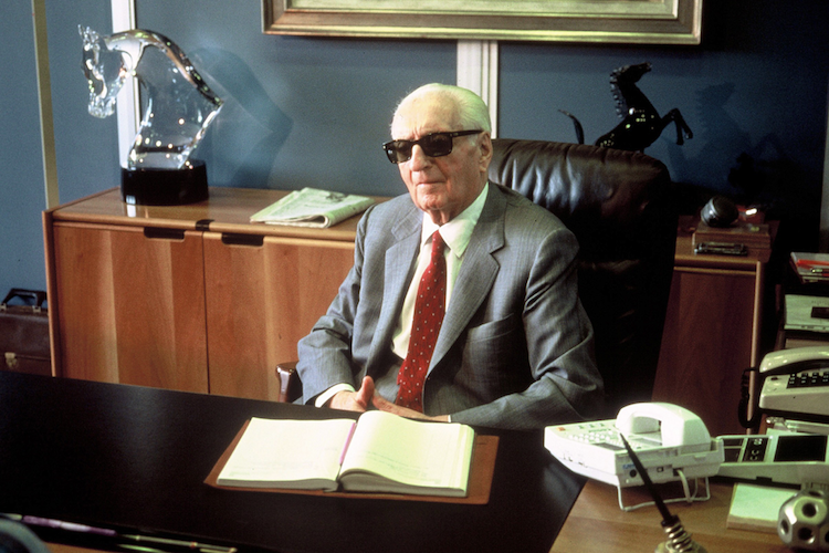 Enzo Ferrari 1986, zwei Jahre vor seinem Tod