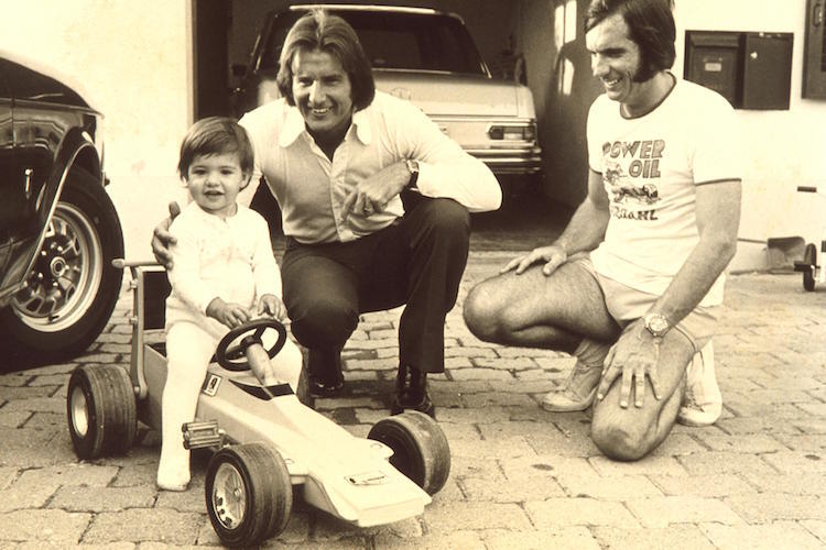 Christian, Wilson und Emerson Fittipaldi 1973