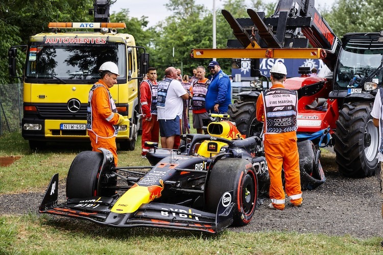 Sergio Pérez produzierte im Qualifying auf dem Hungaroring einen Crash
