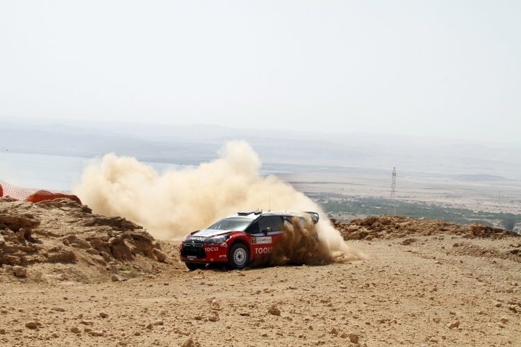 Solberg bei der Rallye Jordanien.