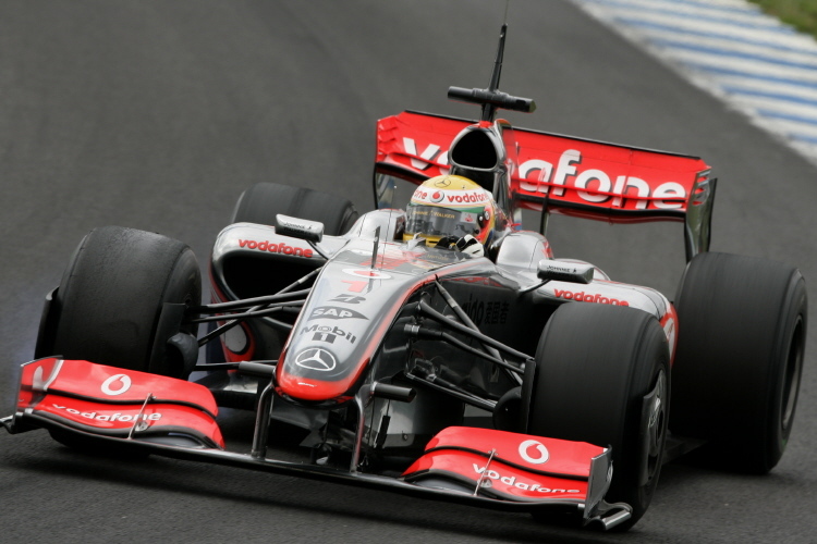 Lewis Hamilton: In Jerez nur Siebter.