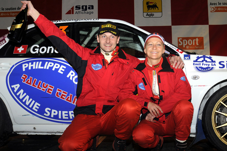 Florian Gonon und Sandra Arléttaz feierten 2009 den SM-Titel