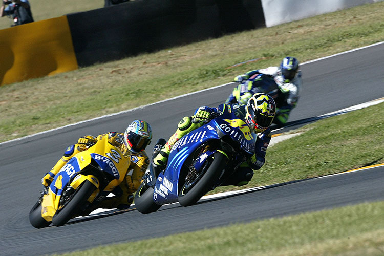 Welkom-GP 2004: Rossi führt vor Biaggi und Gibernau