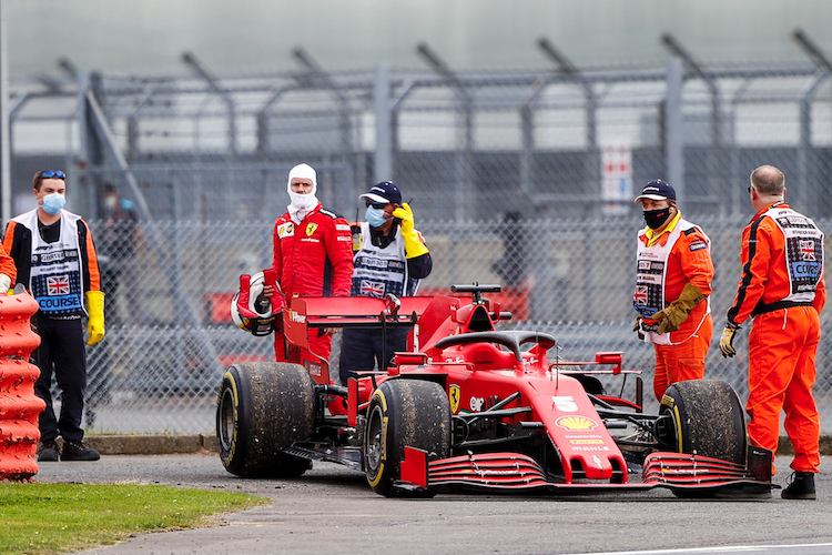 Sebastian Vettel und sein Ferrari