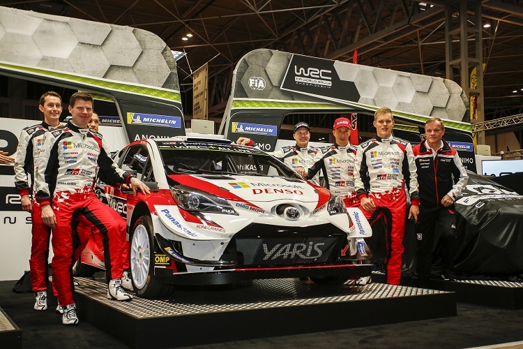 Das Toyota-Team 2019 unter Tommi Mäkinen