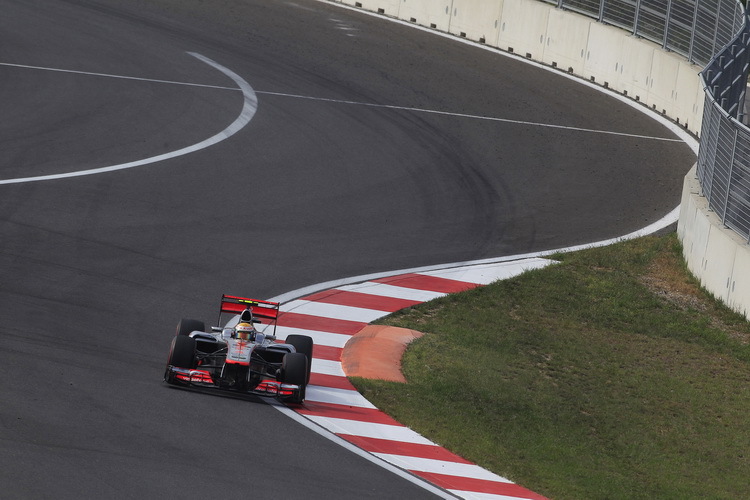 Lewis Hamilton auf seiner schnellen Runde
