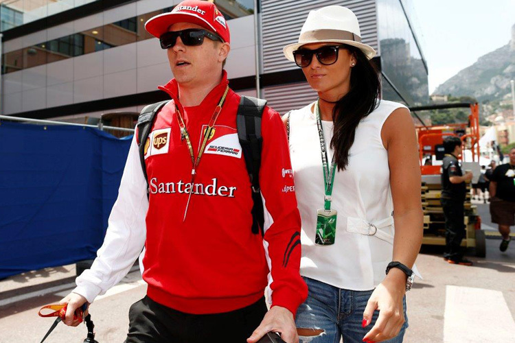 Kimi Räikkönen und Minttu Virtanen in Monte Carlo