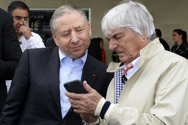 Jean Todt (im Bild mit Formel-1-Chefpromoter Bernie Ecclestone): «Terminkollisionen sind unvermeidlich»