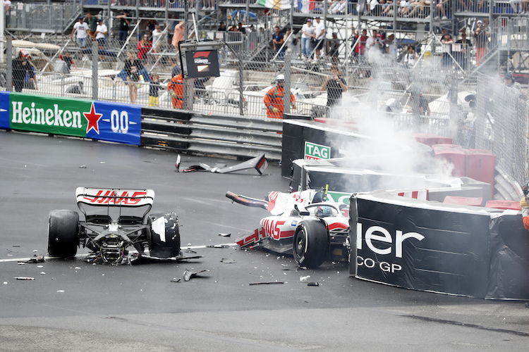 Mick Schumacher sorgte in Monaco für viel Schrott