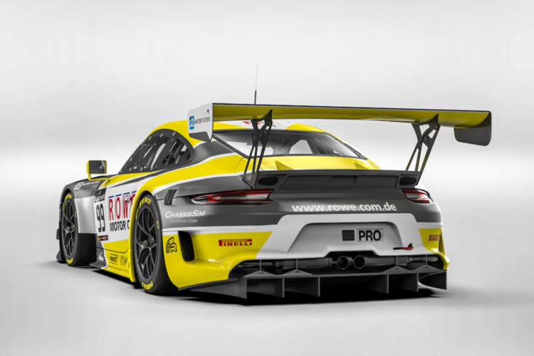 So soll der Porsche 911 GT3 R von ROWE Racing 2019 aussehen