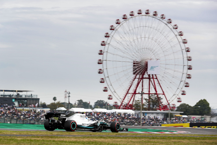 Valtteri Bottas blieb im FP1 auf dem Suzuka Circuit 76 Tausendstel schneller als Lewis Hamilton