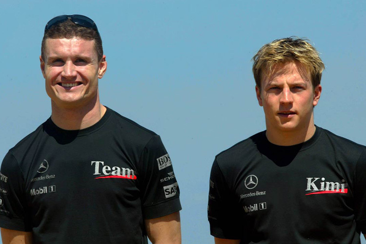 David Coulthard und Kimi Räikkönen als Stallgefährten bei McLaren