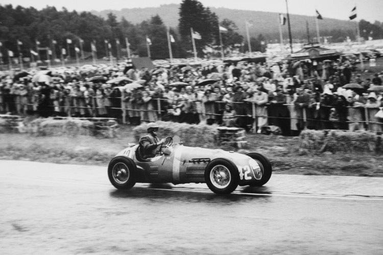 Premiere im Belgien-GP 1952: Bei seinem GP-Debüt war Tony Gaze 32 Jahre alt