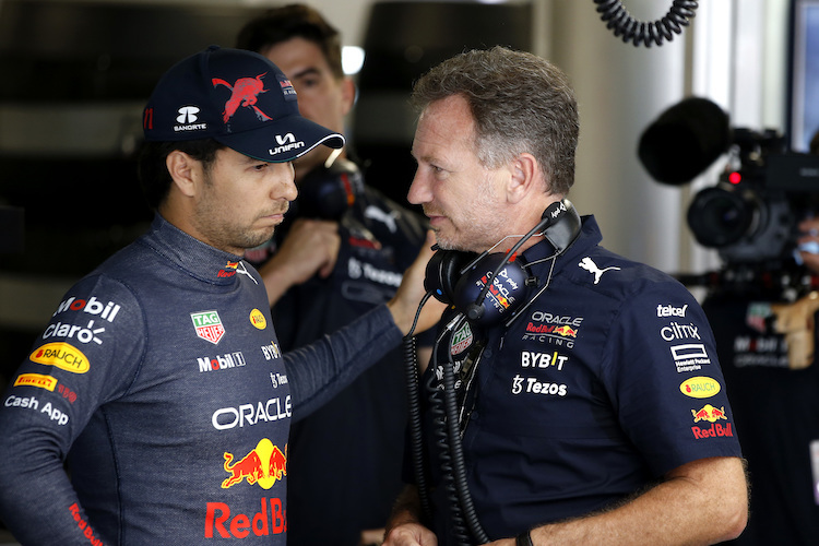 Sergio Pérez und Christian Horner