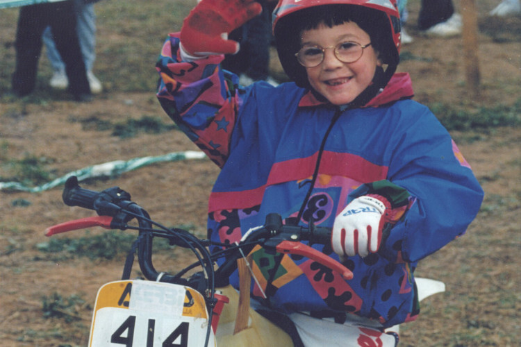 Aleix bei seinem ersten Crossrennen 1993